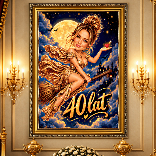 Magiczna Noc – Portret na płótnie dla Niej - Adamell.pl