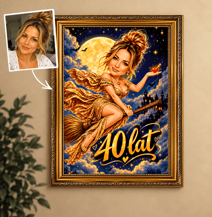 Magiczna Noc – Portret na płótnie dla Niej - Adamell.pl