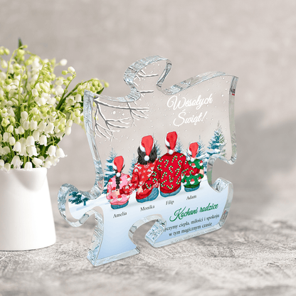 Magiczny czas świąt Clipart - Druk na szkle - puzzel, spersonalizowany prezent dla rodziców - Adamell.pl