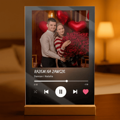 Magiczny Druk na szkle akrylowym, Spotify Prezent - Adamell.pl