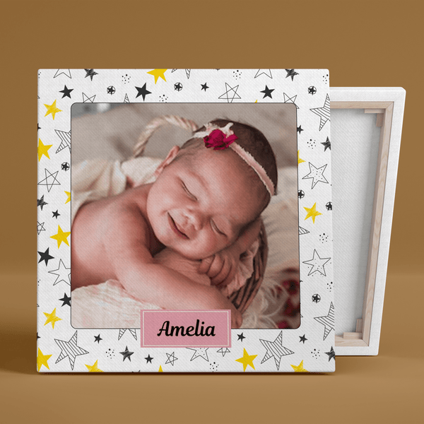 Mała gwiazdka - druk na płótnie, spersonalizowany prezent dla dziecka - Adamell.pl