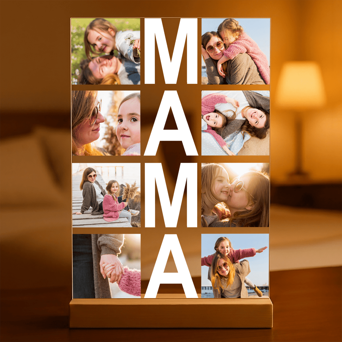 Mama fotokolaż - Druk na szkle, spersonalizowany prezent dla mamy - Adamell.pl