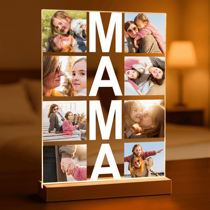 Mama fotokolaż - Druk na szkle, spersonalizowany prezent dla mamy - Adamell.pl