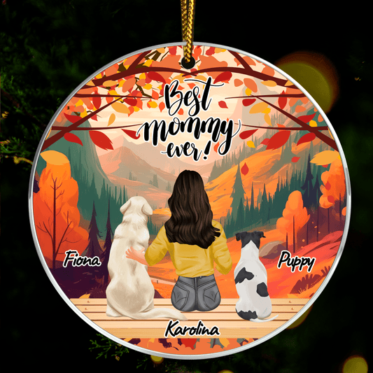 Mama i pupile Clipart - bombka choinkowa, spersonalizowany prezent dla mamy - Adamell.pl