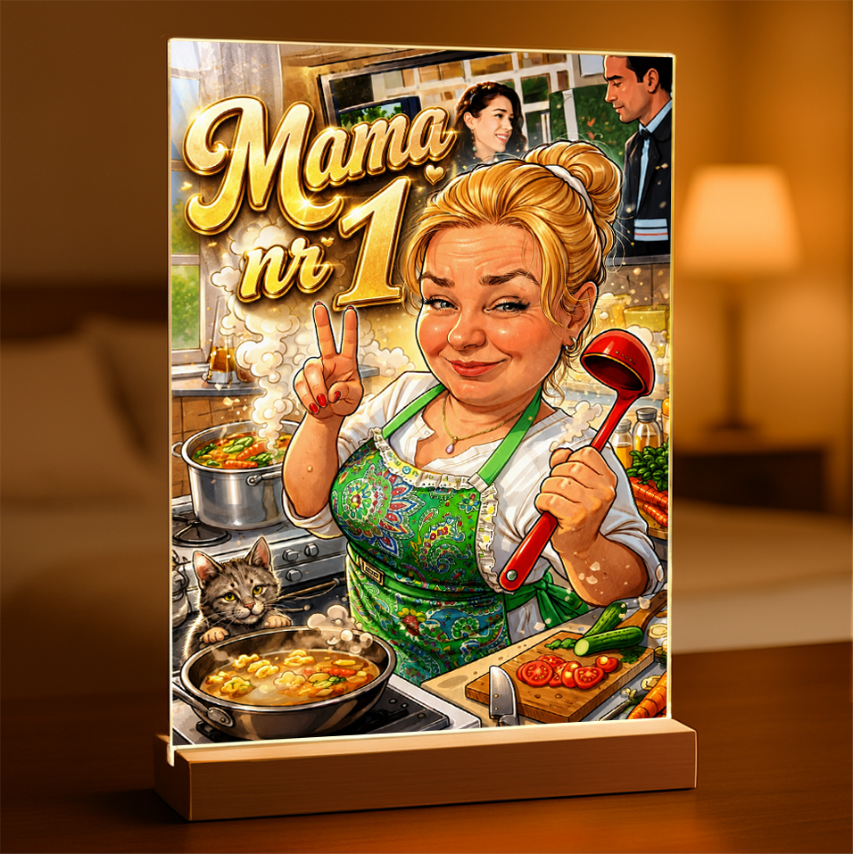 Mama nr 1 – Wydruk na szkle akrylowym - Adamell.pl