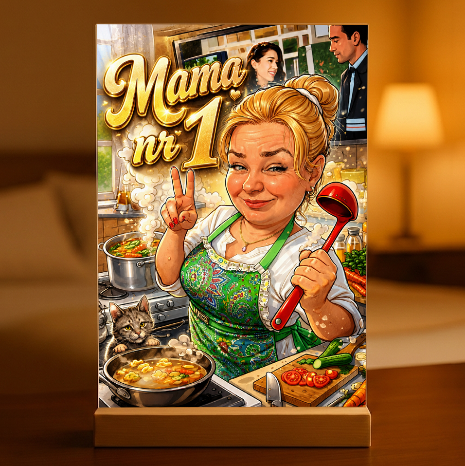 Mama nr 1 – Wydruk na szkle akrylowym - Adamell.pl