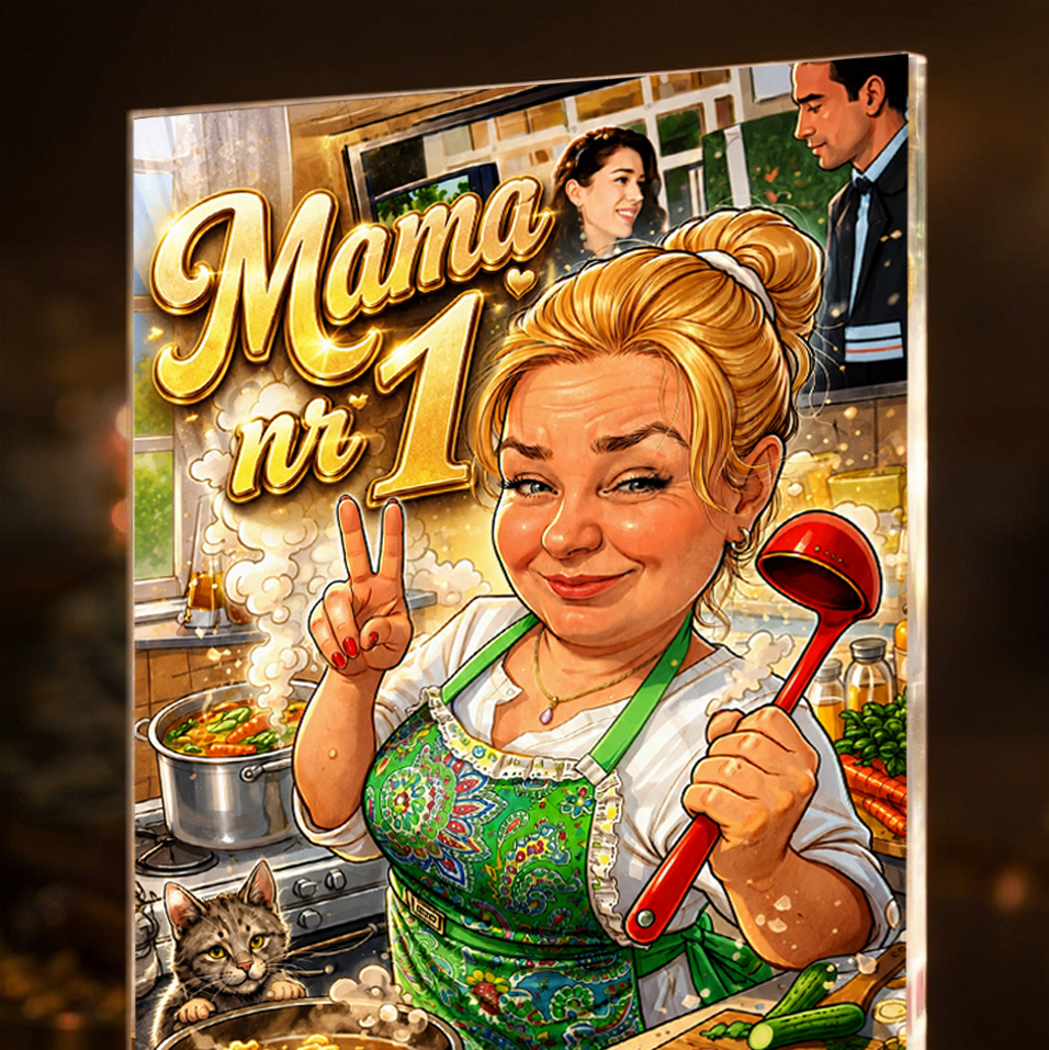 Mama nr 1 – Wydruk na szkle akrylowym - Adamell.pl