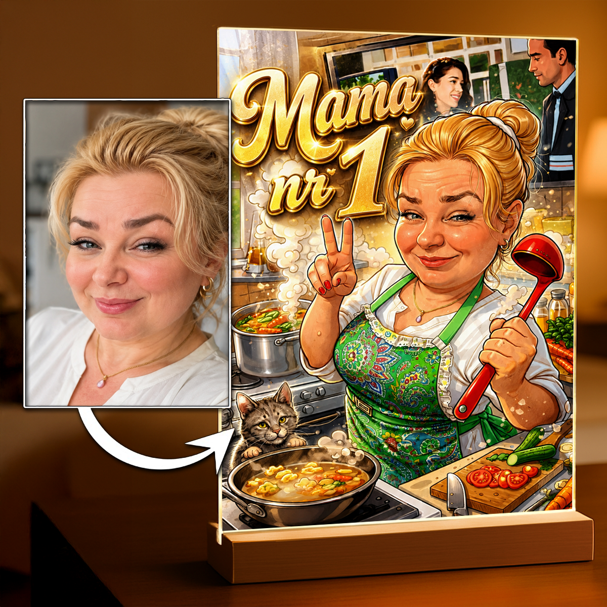 Mama nr 1 – Wydruk na szkle akrylowym - Adamell.pl