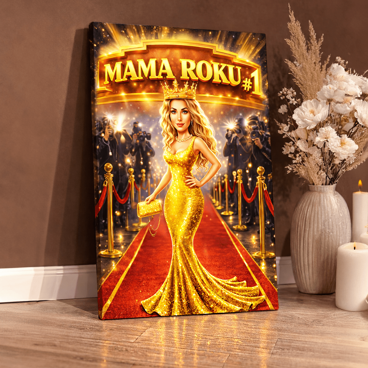 Mama roku - Druk na płótnie, spersonalizowany prezent dla mamy - Adamell.pl