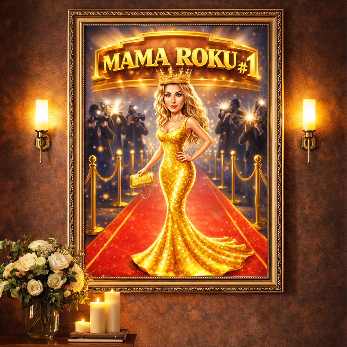 Mama roku - Druk na płótnie, spersonalizowany prezent dla mamy - Adamell.pl
