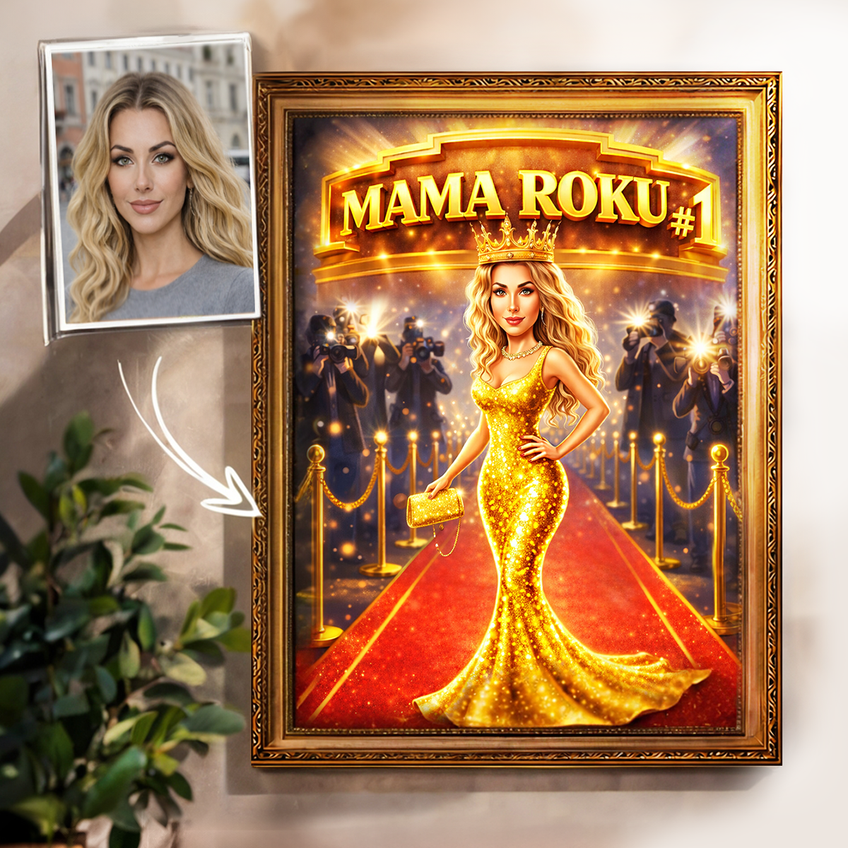 Mama roku - Druk na płótnie, spersonalizowany prezent dla mamy - Adamell.pl