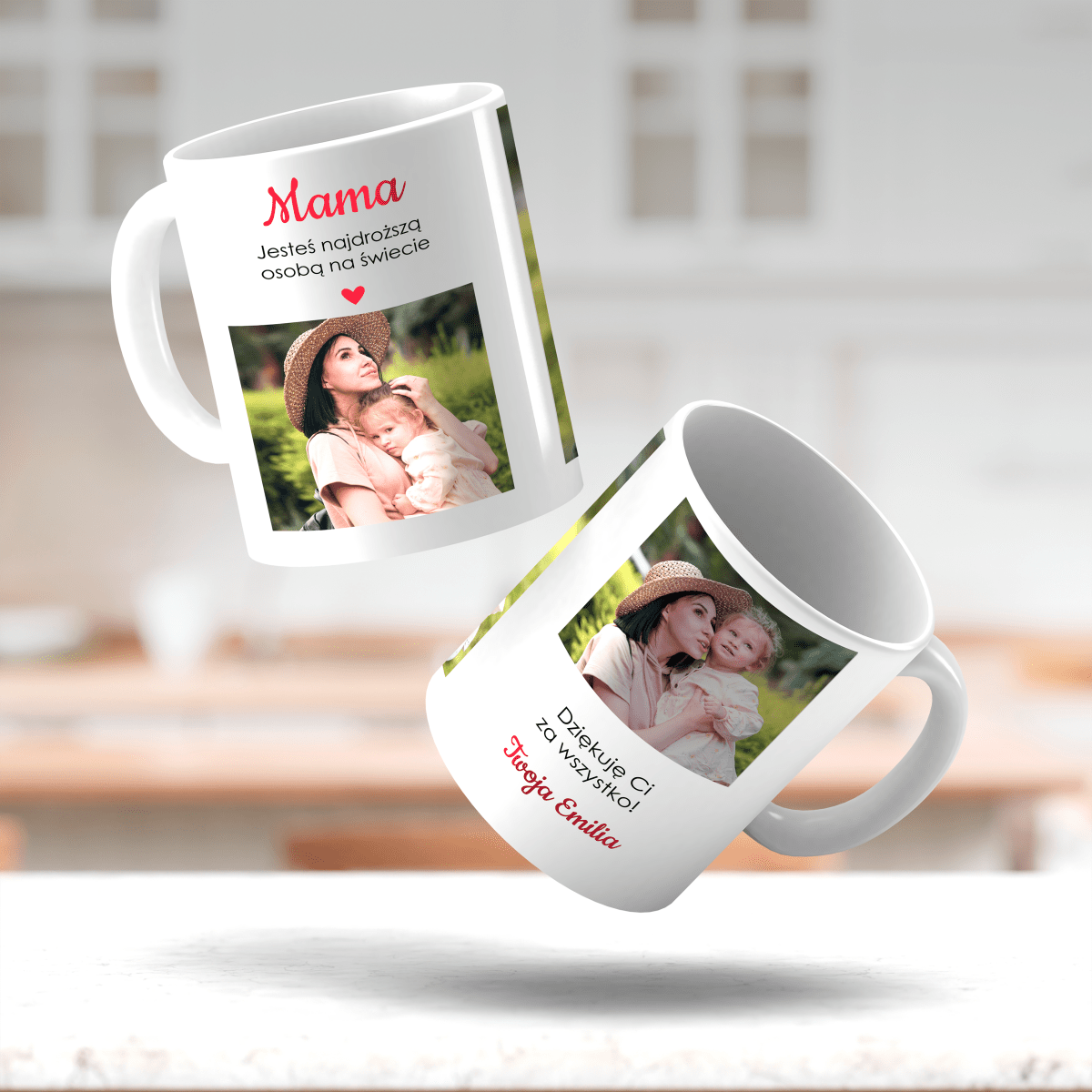 Mama to skarb - Kubek z nadrukiem, spersonalizowany prezent dla mamy - Adamell.pl