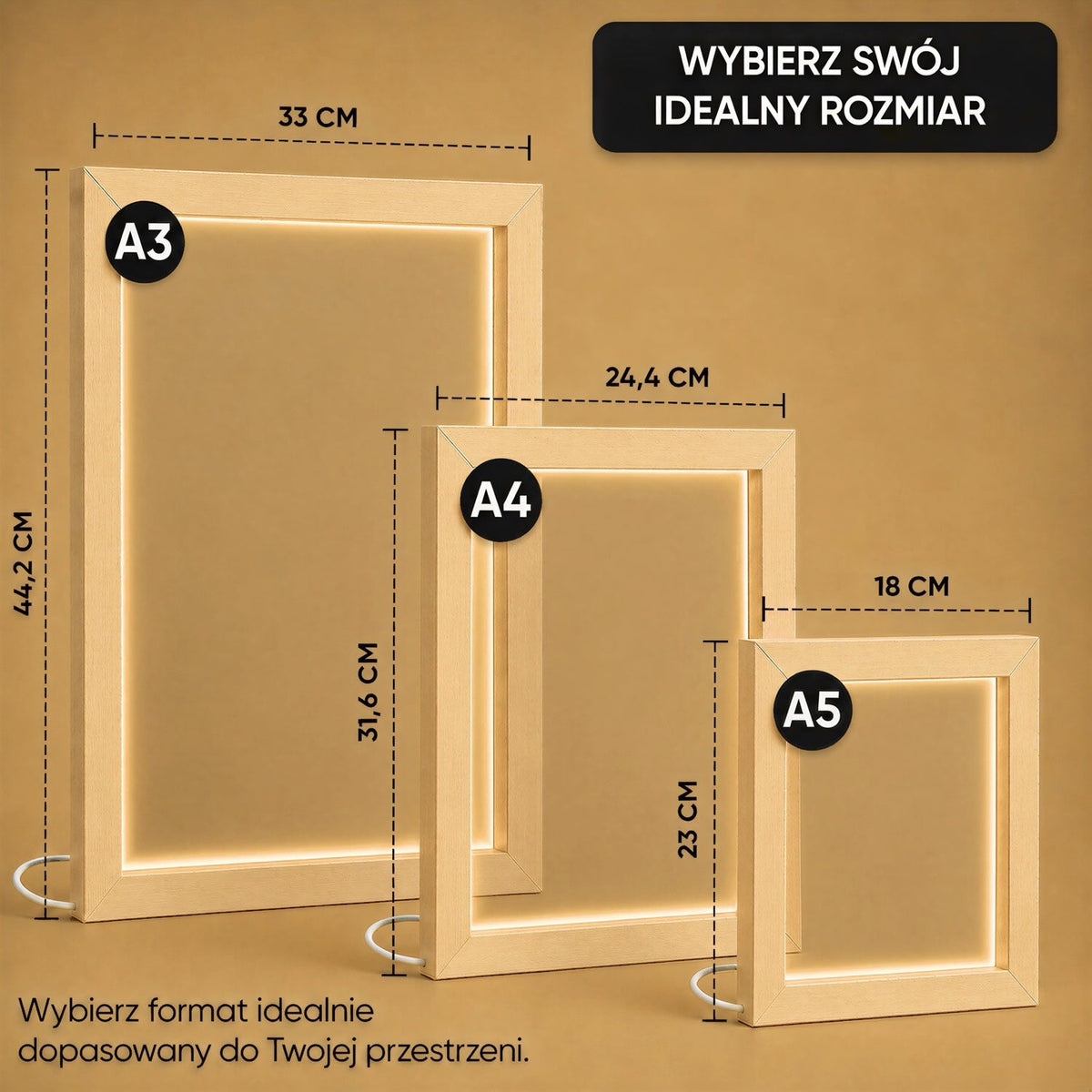 Mapa gwiazd w ramce - Druk na szkle, spersonalizowany prezent - Adamell.pl