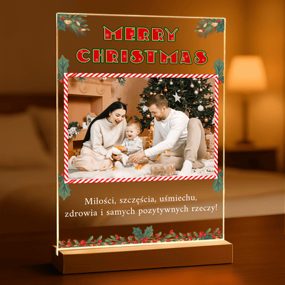 Marry Christmas dla rodziców - Druk na szkle, spersonalizowany prezent dla rodziców - Adamell.pl