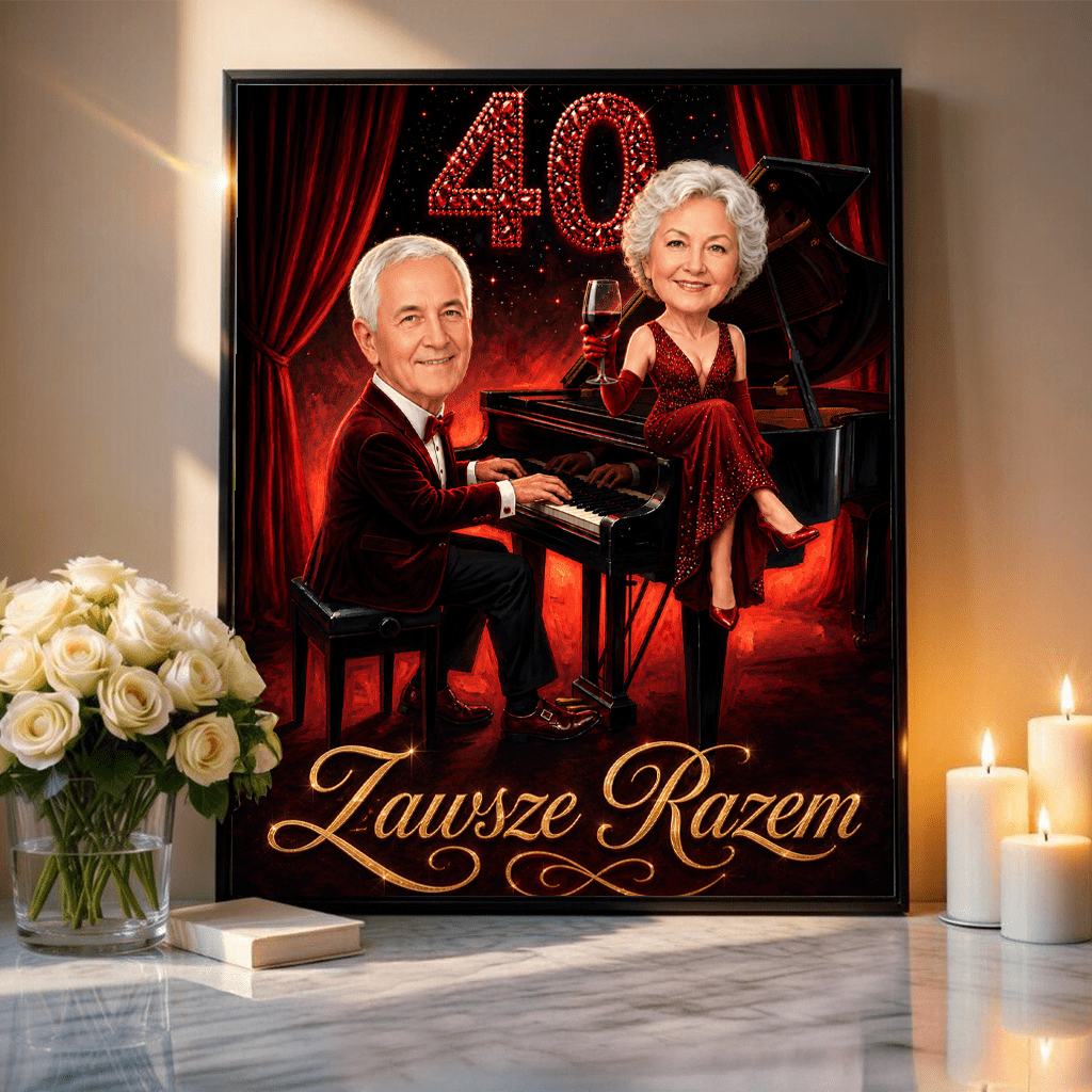 Melodia Naszej Miłości – Personalizowany plakat dla pary - Adamell.pl