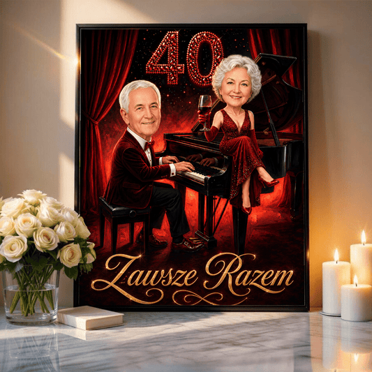 Melodia Naszej Miłości – Personalizowany plakat dla pary - Adamell.pl