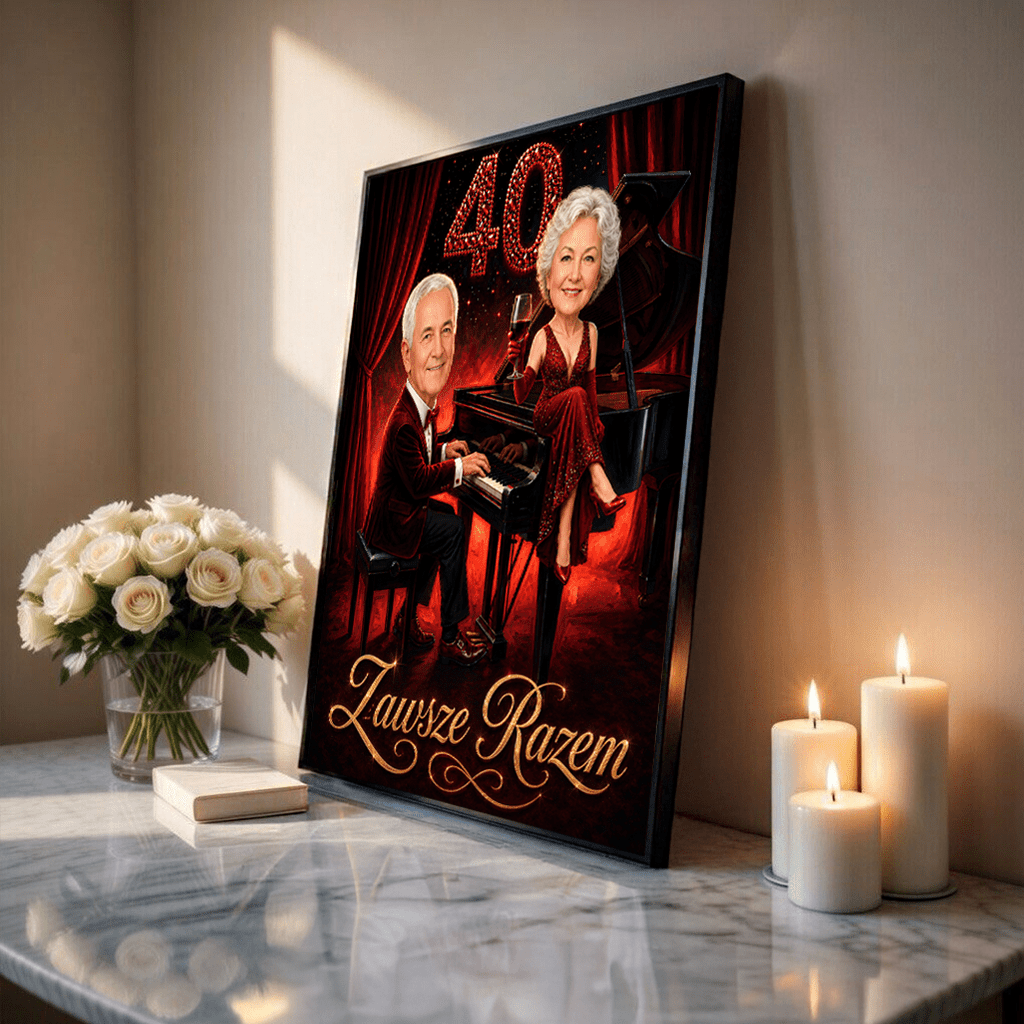 Melodia Naszej Miłości – Personalizowany plakat dla pary - Adamell.pl