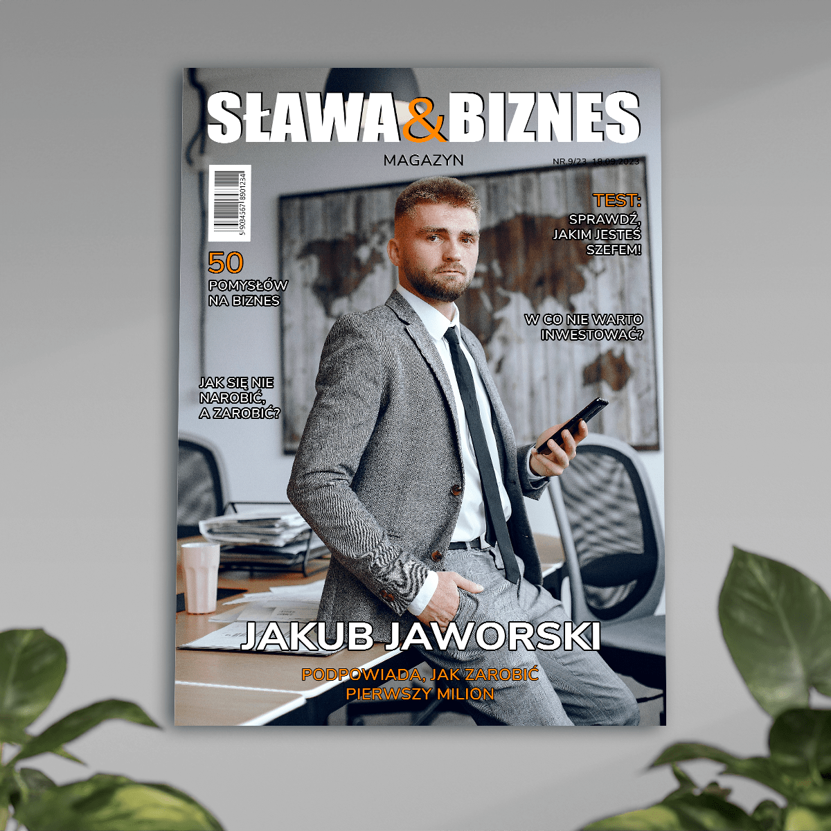 Mężczyzna sukcesu - plakat, spersonalizowany prezent dla mężczyzny - Adamell.pl