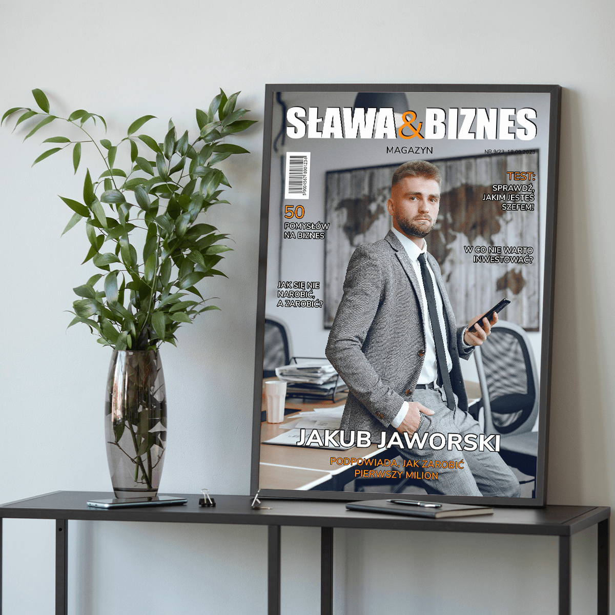 Mężczyzna sukcesu - plakat, spersonalizowany prezent dla mężczyzny - Adamell.pl