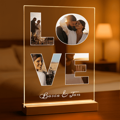 Miłość - Druk na szkle, spersonalizowany prezent - Adamell.pl