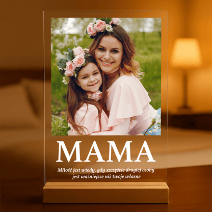 Miłość matki - Druk na szkle, spersonalizowany prezent dla mamy - Adamell.pl