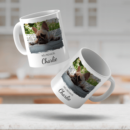 Mój przyjaciel - 1x Kubek z nadrukiem, spersonalizowany prezent - Adamell.pl