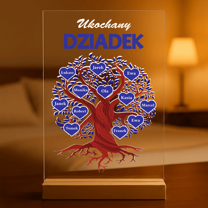 Mój ukochany dziadek - Druk na szkle, spersonalizowany prezent dla dziadka - Adamell.pl