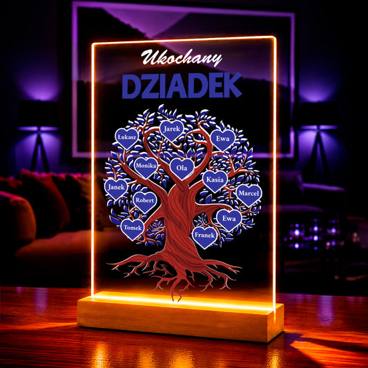 Mój ukochany dziadek - Druk na szkle, spersonalizowany prezent dla dziadka