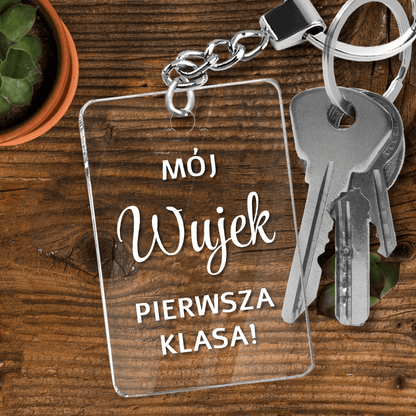 Mój wujek - brelok do kluczy, spersonalizowany prezent dla wujka - Adamell.pl