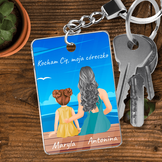 Moja córka - brelok do kluczy, spersonalizowany prezent dla córki - Adamell.pl
