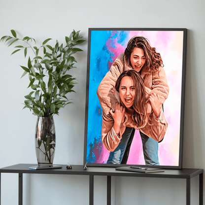 Moja przyjaciółka - plakat, spersonalizowany prezent dla przyjaciółki - Adamell.pl