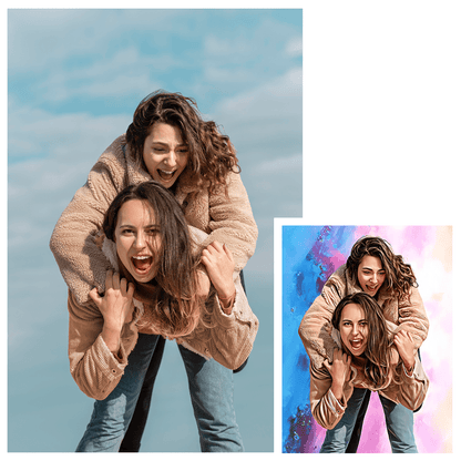 Moja przyjaciółka - plakat, spersonalizowany prezent dla przyjaciółki - Adamell.pl