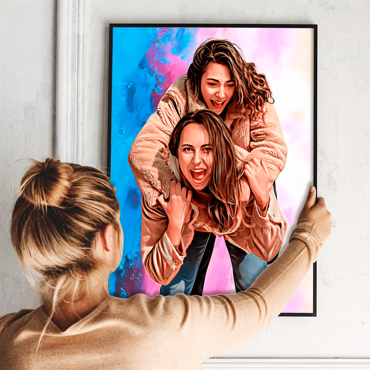 Moja przyjaciółka - plakat, spersonalizowany prezent dla przyjaciółki - Adamell.pl