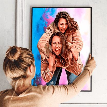 Moja przyjaciółka - plakat, spersonalizowany prezent dla przyjaciółki - Adamell.pl