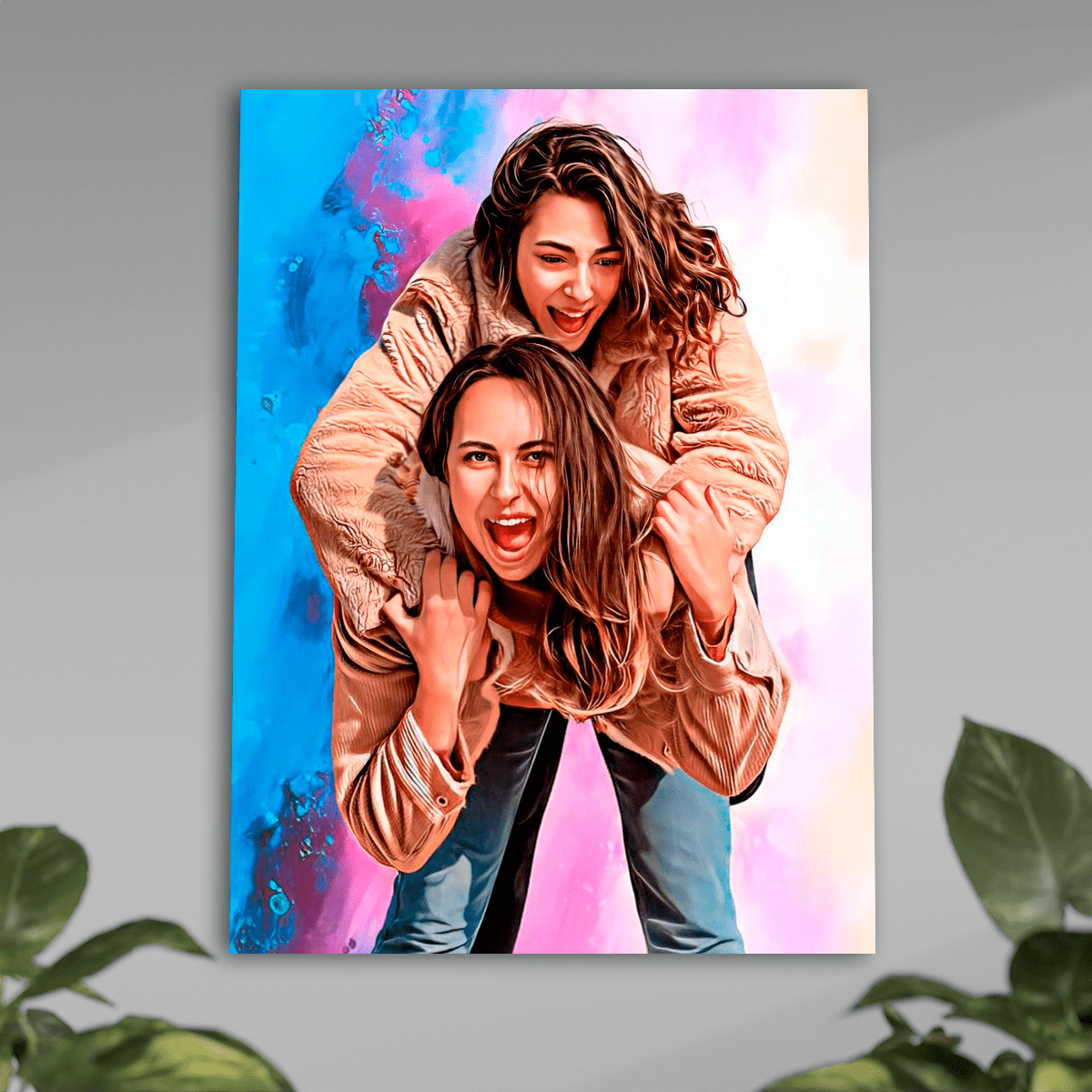 Moja przyjaciółka - plakat, spersonalizowany prezent dla przyjaciółki - Adamell.pl