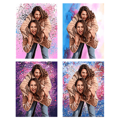 Moja przyjaciółka - plakat, spersonalizowany prezent dla przyjaciółki - Adamell.pl