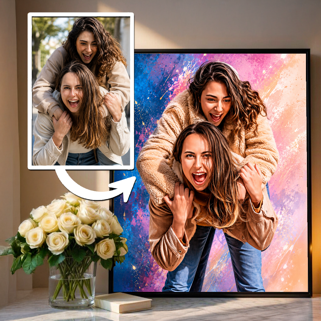 Moja przyjaciółka - plakat, spersonalizowany prezent dla przyjaciółki - Adamell.pl