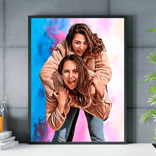 Moja przyjaciółka - plakat, spersonalizowany prezent dla przyjaciółki - Adamell.pl