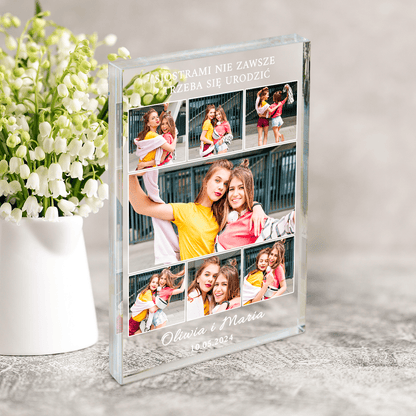 Moja, wspaniała przyjaciółka - Druk na szkle, spersonalizowany prezent dla przyjaciółki - Adamell.pl