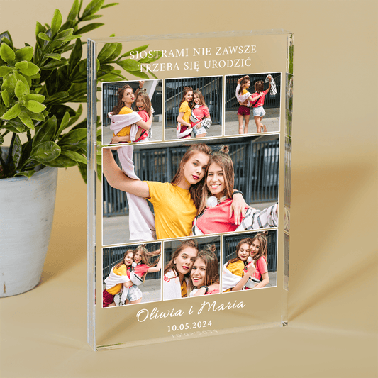 Moja, wspaniała przyjaciółka - Druk na szkle, spersonalizowany prezent dla przyjaciółki - Adamell.pl