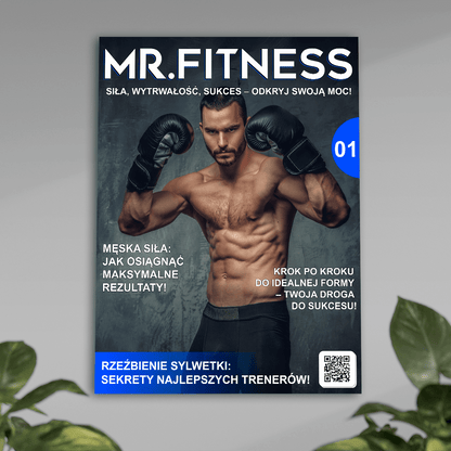Mr.Fitness - plakat, spersonalizowany prezent dla sportowca - Adamell.pl
