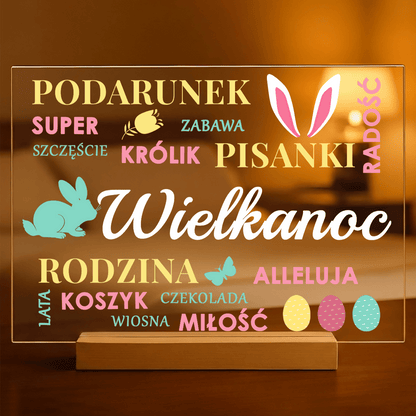 Na Święta Wielkanocne - Druk na szkle, spersonalizowany prezent na Wielkanoc - Adamell.pl