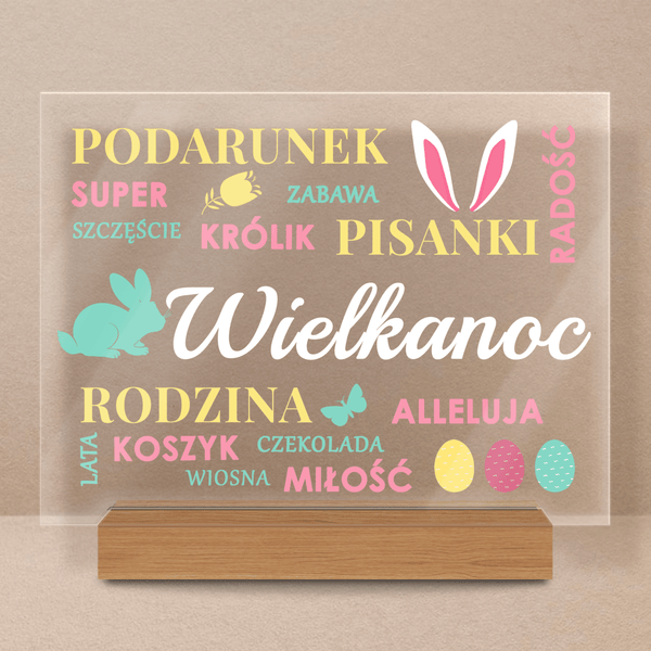 Na Święta Wielkanocne - Druk na szkle, spersonalizowany prezent na Wielkanoc - Adamell.pl