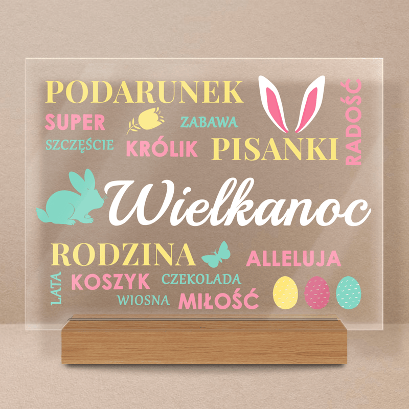 Na Święta Wielkanocne - Druk na szkle, spersonalizowany prezent na Wielkanoc - Adamell.pl