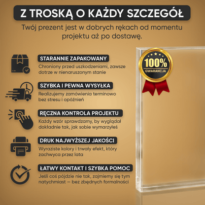 Najlepsza przyjaciółka i siostra - Druk na szkle, spersonalizowany prezent dla siostry - Adamell.pl