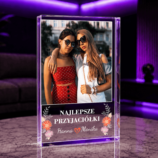 Najlepsze przyjaciółki imiona + zdjęcie - Druk na szkle, spersonalizowany prezent dla przyjaciółki - Adamell.pl