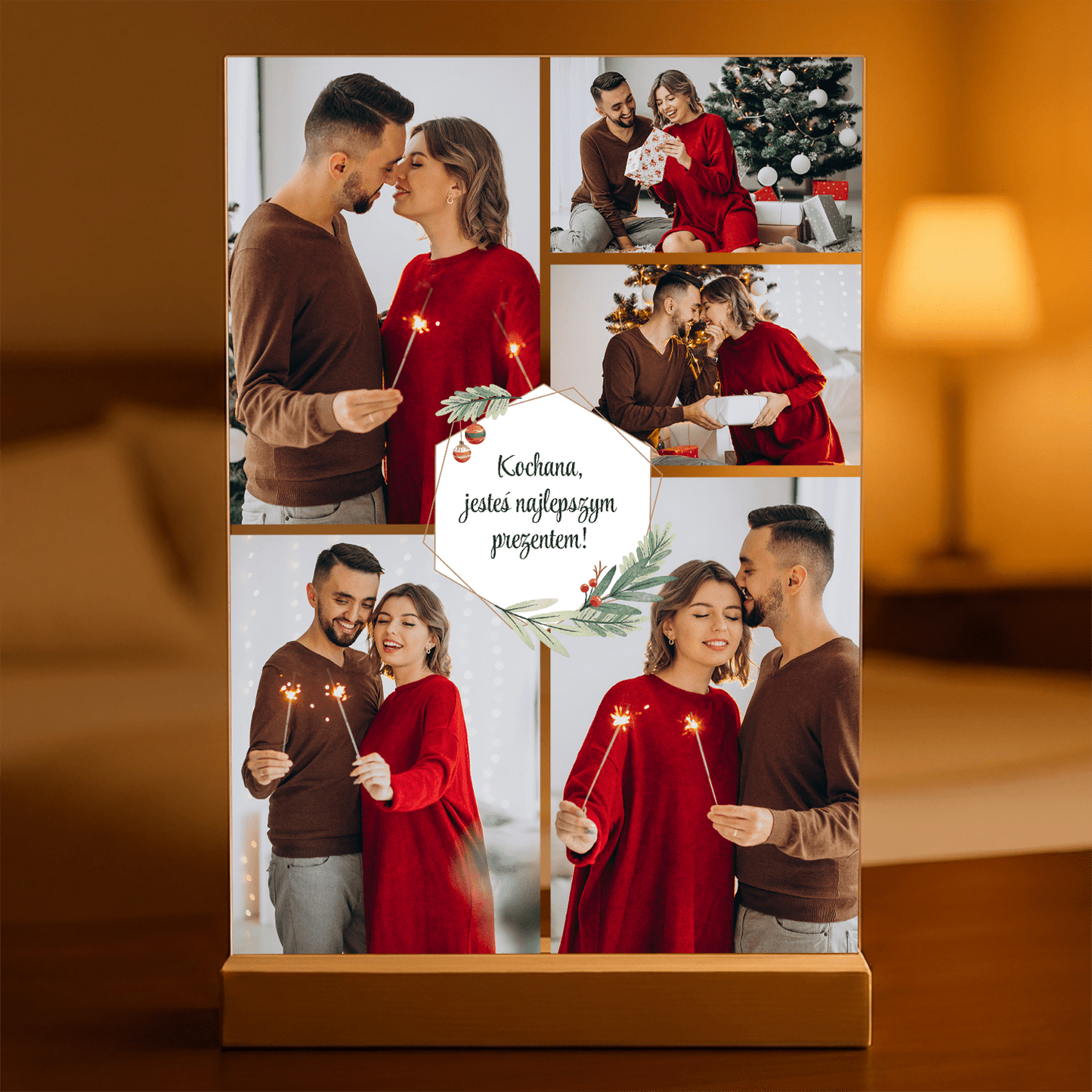 Najlepszy prezent świąteczny - Druk na szkle, spersonalizowany prezent dla dziewczyny - Adamell.pl