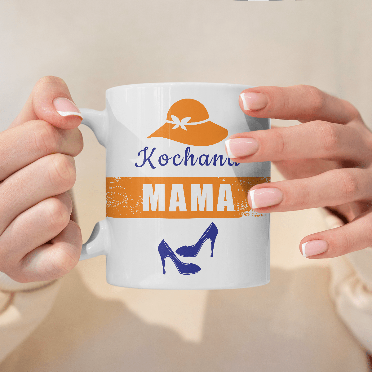 Najlepszy tata i kochana mama - Zestaw 2 x Kubek z nadrukiem, spersonalizowany prezent dla rodziców - Adamell.pl