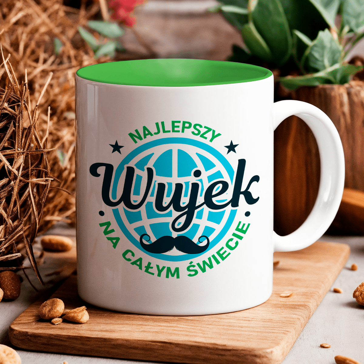 Najlepszy wujek na całym świecie - 1x Kubek z nadrukiem, spersonalizowany prezent dla wujka - Adamell.pl