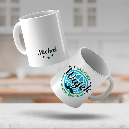 Najlepszy wujek na całym świecie - 1x Kubek z nadrukiem, spersonalizowany prezent dla wujka - Adamell.pl